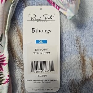 Rene Rofe Floral Thongs - Multicolor